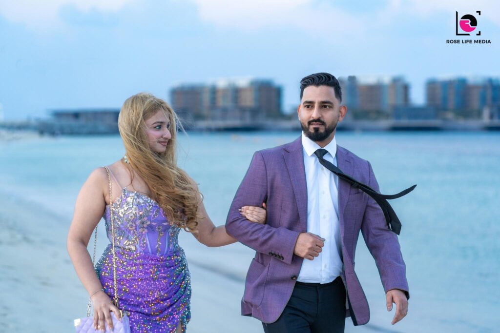beach proposal shoot